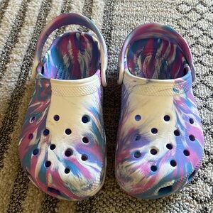 Kids Tie dye crocs